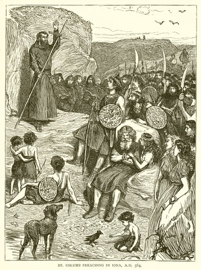 Kázání svatého Kolumba v Ioně, n. l. 564 od English School