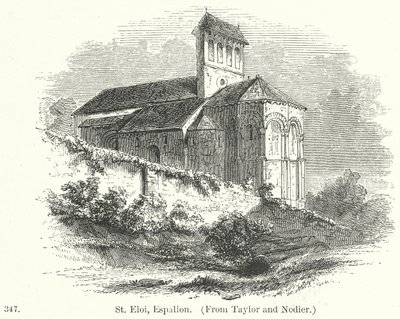 Svatý Eloi, Espalion (rytina) od English School