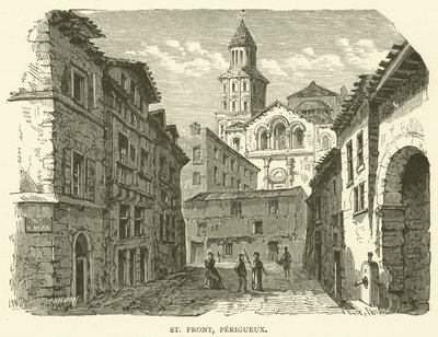 St Front, Perigueux (rytina) od English School