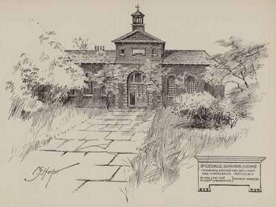 St George Hanover Square (rytina) od English School