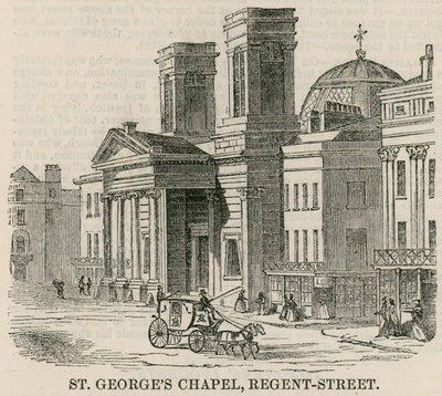 St Georges Chapel, Regent Street, Londýn od English School