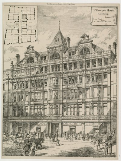 St Georges House, Eastcheap, Londýn od English School