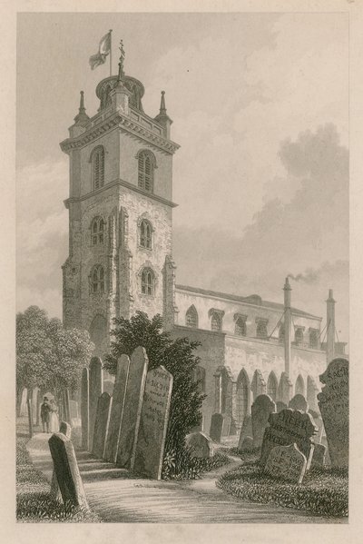 St Giles, Cripplegate, Londýn od English School