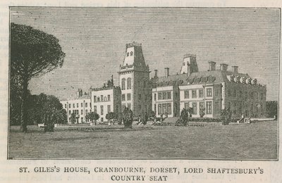 St Giles House, Cranborne, Dorset, Lord Shaftesbury