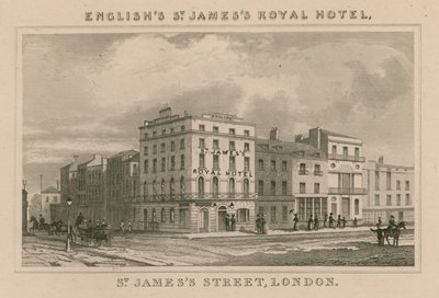 St Jamess Royal Hotel, St Jamess Street, Londýn od English School
