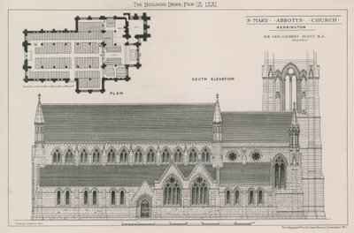Kostel St Mary Abbots, Kensington od English School