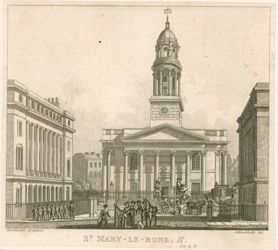 Kostel St Marylebone, Londýn od English School