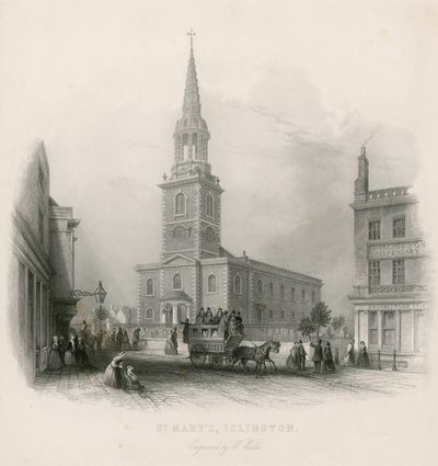 St Marys (nový kostel), Islington od English School