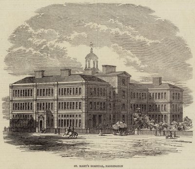 Nemocnice St Mary, Paddington (rytina) od English School