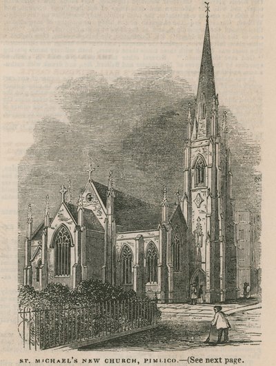 St Michaels nový kostel v Pimlico od English School
