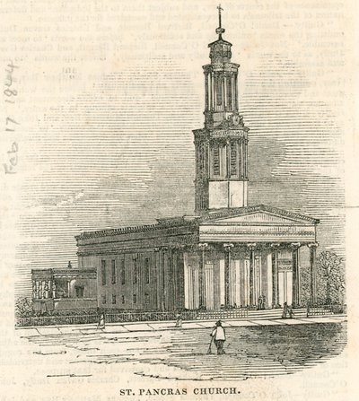 Kostel St Pancras, Londýn od English School