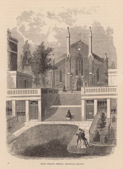 Kostel St Philips, Granville Square, Clerkenwell od English School