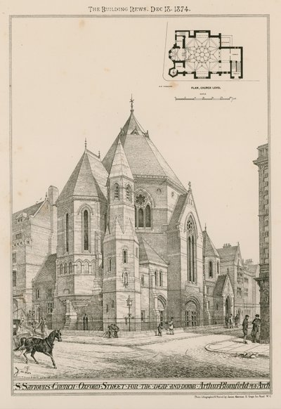 Kostel St Saviors, Oxford Street od English School