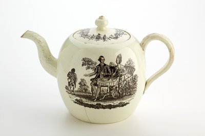 Čajová konvice Staffordshire Wedgwood, cca 1775-85 (krémové nádobí) od English School