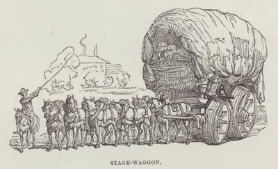 Stage-waggon (rytina) od English School