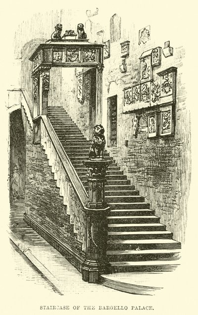 Schodiště paláce Bargello od English School