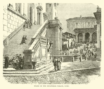 Schody senátorského paláce, Řím od English School