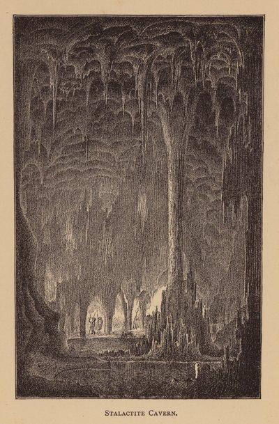 Krápníková jeskyně (litografie) od English School