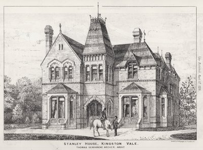 Stanley House, Kingston Vale (rytina) od English School