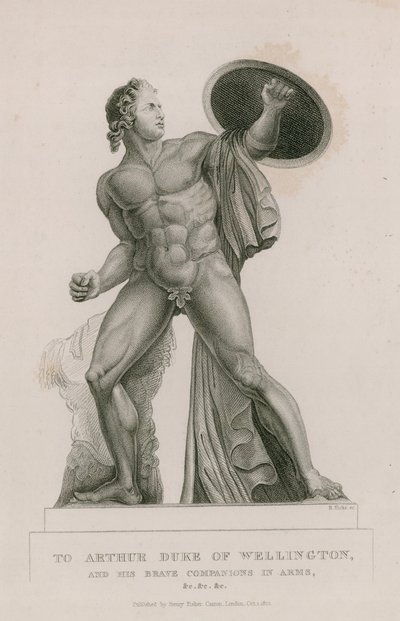 Socha Achilles v Hyde Parku, Londýn od English School