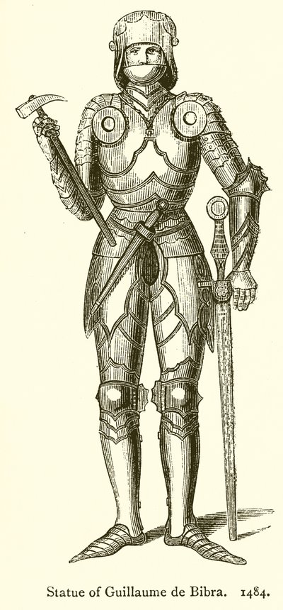 Socha Guillaume de Bibra. 1484 od English School