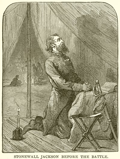 Stonewall Jackson před bitvou od English School
