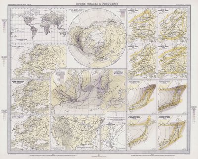 Storm Tracks and Frequency (barevné lito) od English School