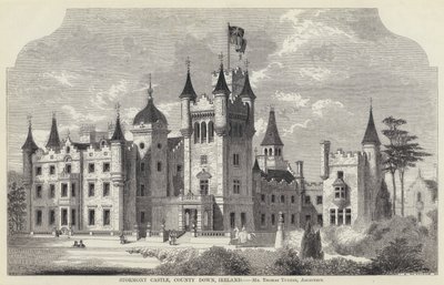 Stormont Castle, County Down, Irsko (rytina) od English School