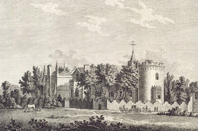 Strawberry Hill: North Front, 1784 od English School
