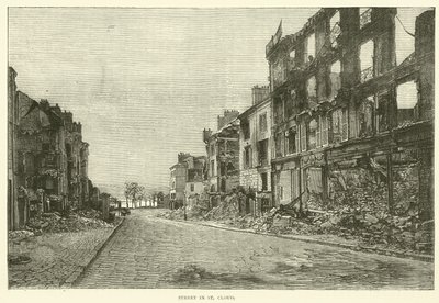 Ulice v St Cloud, listopad 1870 od English School