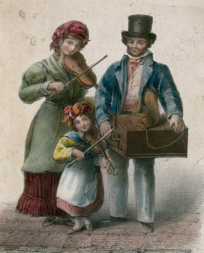 Pouliční muzikanti od English School