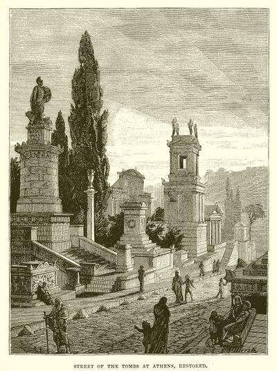 Ulice hrobek v Aténách, obnovena od English School