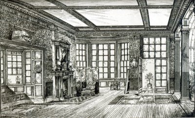Ateliér pro Jamese Tissota Esquire, Grove End Road, 1874 (litografie) (čb fotografie) od English School