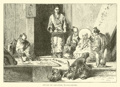 Ateliér japonského řezbáře od English School