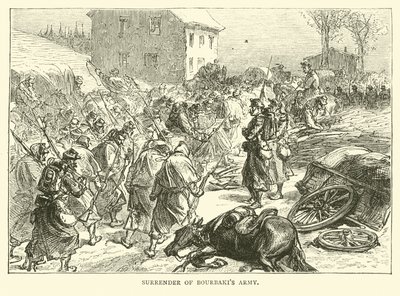 Kapitulace Bourbakis armády, leden 1871 od English School