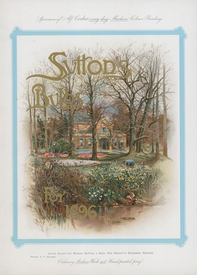Suttons Bulbs pro rok 1896 od English School