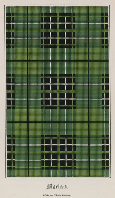 Tartan z klanu Maclean od English School