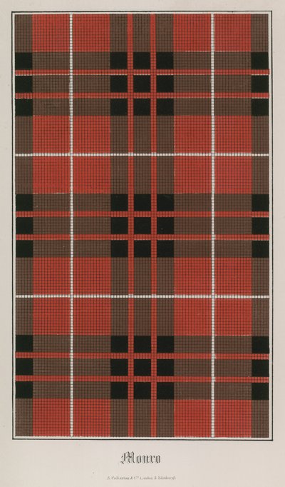 Tartan z klanu Munro od English School