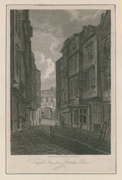 Temple Bar od Butcher Row od English School