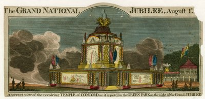 Temple of Concord na oslavu míru z roku 1814 od English School