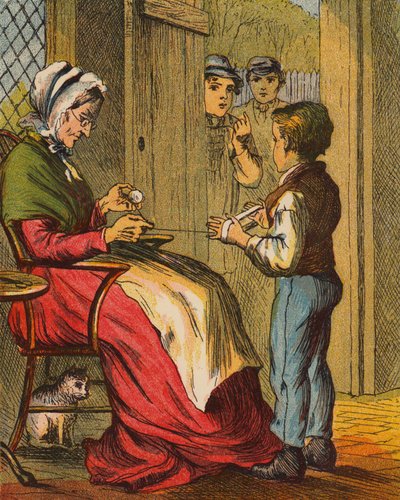 Pokušení (barevná litografie) od English School