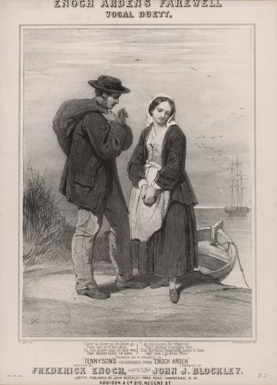 Tennysonův Enoch Arden (litho) od English School