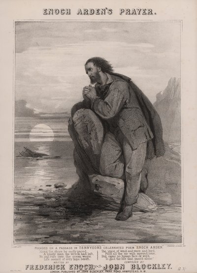 Tennysonův Enoch Arden (litho) od English School