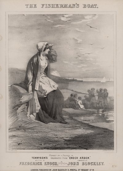 Tennysonův Enoch Arden (litografie) od English School