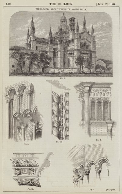 Terra-Cotta Architecture of North Italy (rytina) od English School