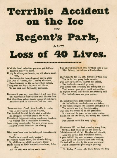 Hrozná nehoda na ledě v Regents Park v Londýně od English School