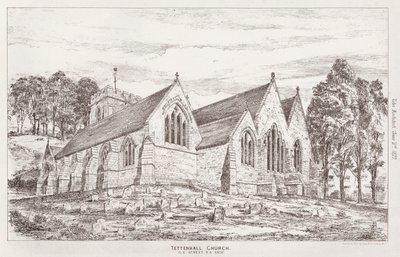 Tettenhall Church (rytina) od English School