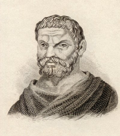 Thales of Miletus, z „Crabbes Historical Dictionary“, vydaného v roce 1825 od English School