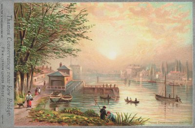 Thames Conservancy poblíž Kew Bridge od English School