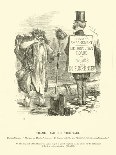 Temže a jeho přítok od English School